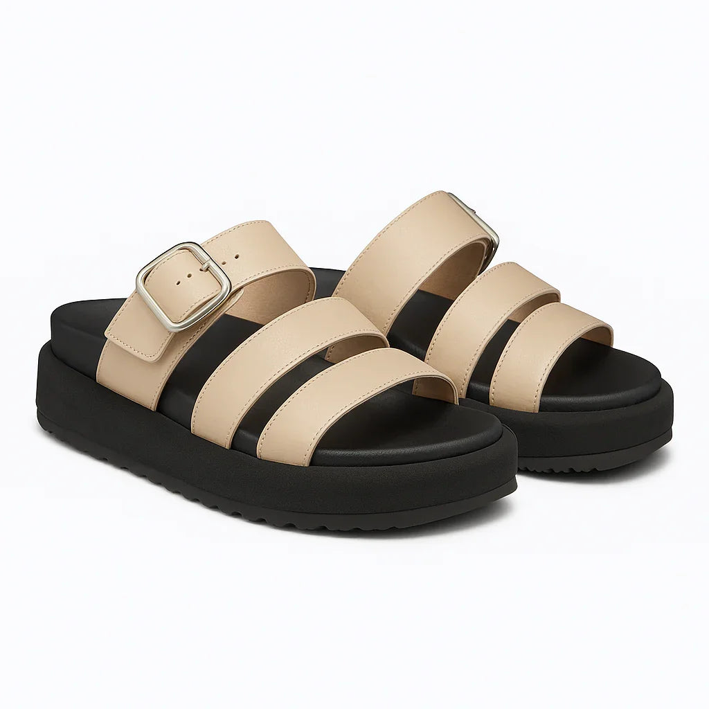 Sandalia Aura| Sandalias Femeninas Plataforma Cómoda y Moderna