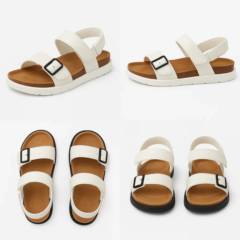 Sandalias Femeninas Doble Correa – Cómodas, Versátiles y Juveniles | Hamsa Shoes Colombia