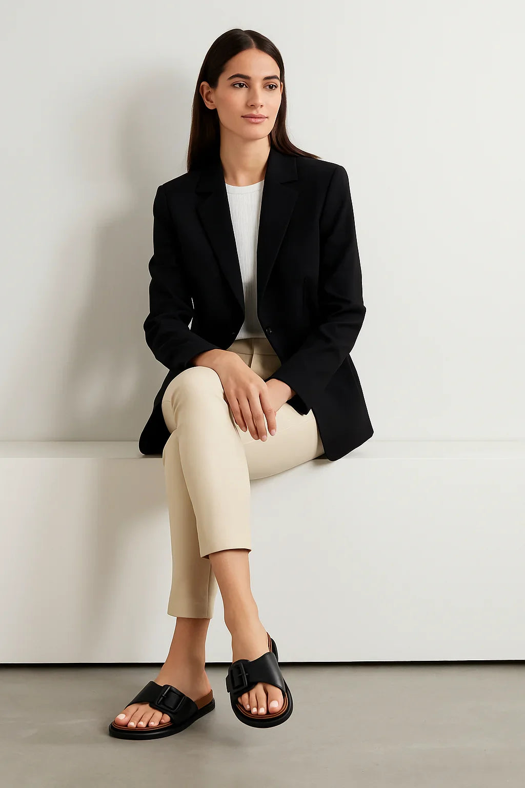 Sandalia Serena – Confort con Hebilla Decorativa | Camina con Confianza y Elegancia