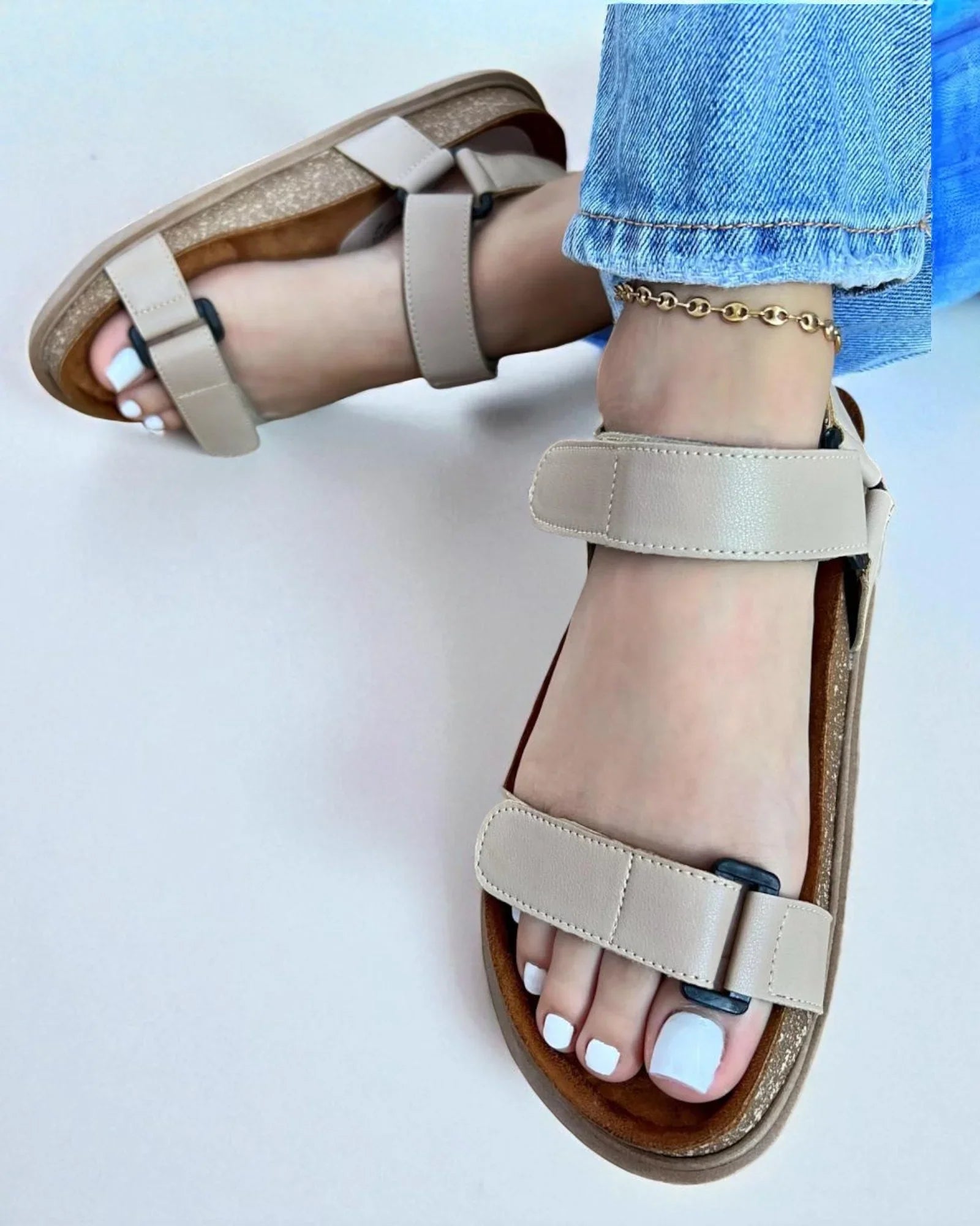 Sandalias Femeninas Doble Correa – Cómodas, Versátiles y Juveniles | Hamsa Shoes Colombia