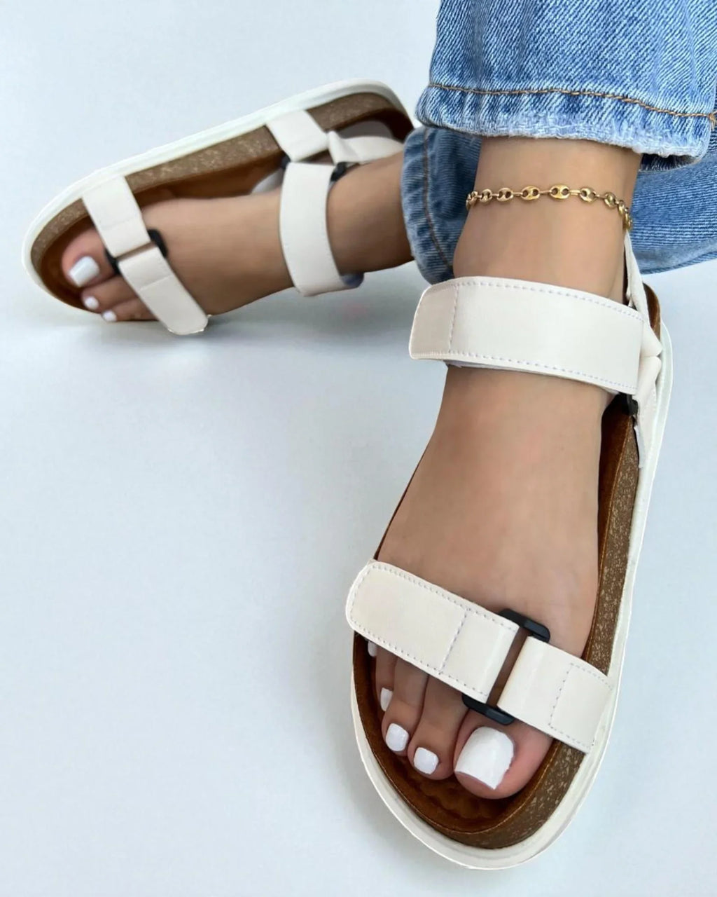 Sandalias Femeninas Doble Correa – Cómodas, Versátiles y Juveniles | Hamsa Shoes Colombia