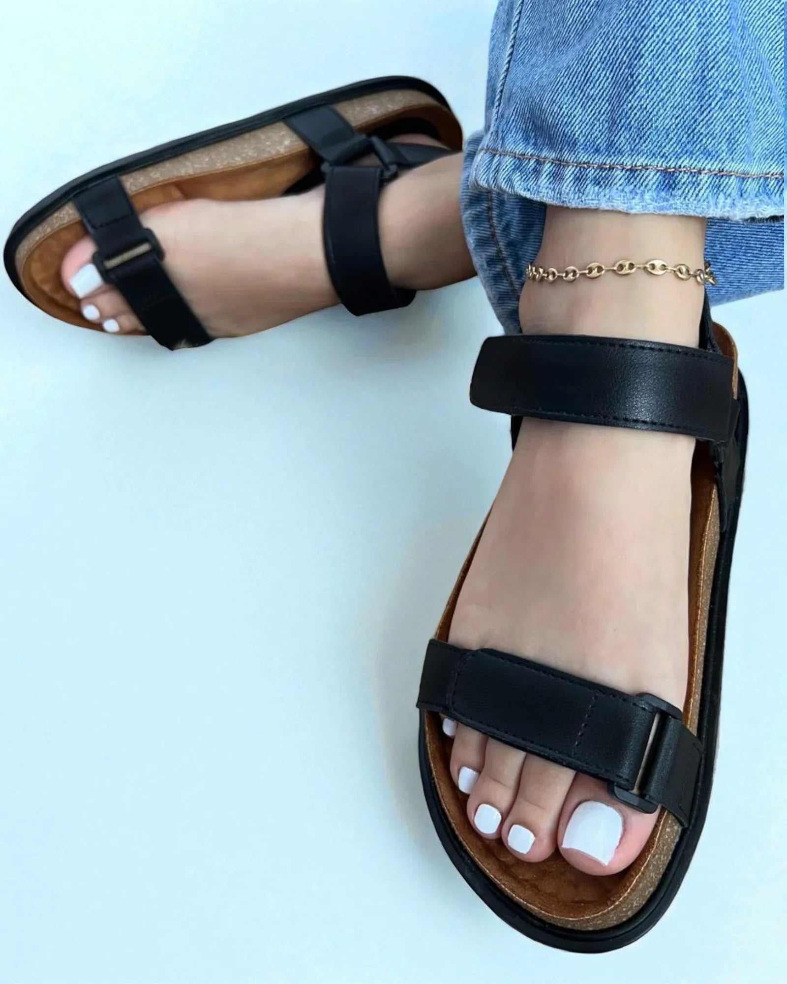 Sandalias Femeninas Doble Correa – Cómodas, Versátiles y Juveniles | Hamsa Shoes Colombia