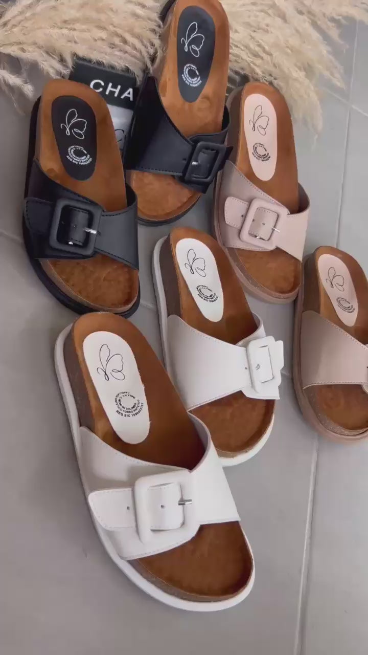 Sandalia Serena – Confort con Hebilla Decorativa | Camina con Confianza y Elegancia